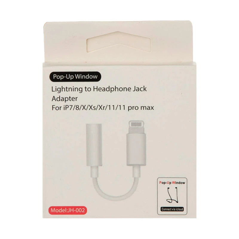 مبدل لایتنینگ به جک 3.5 میلی متری مدل JH-002