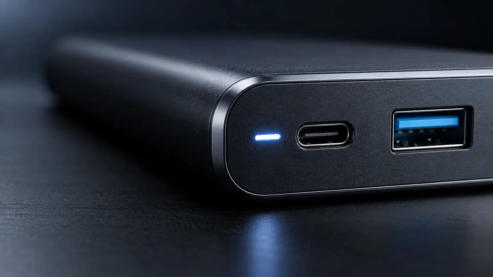 بررسی پورتهای USB-C و USB-A پاوربانک